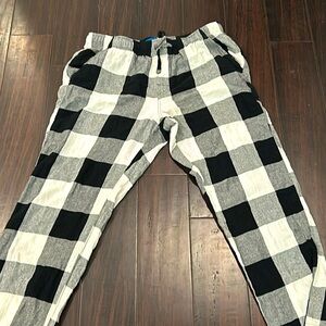 Black and white pajama pants